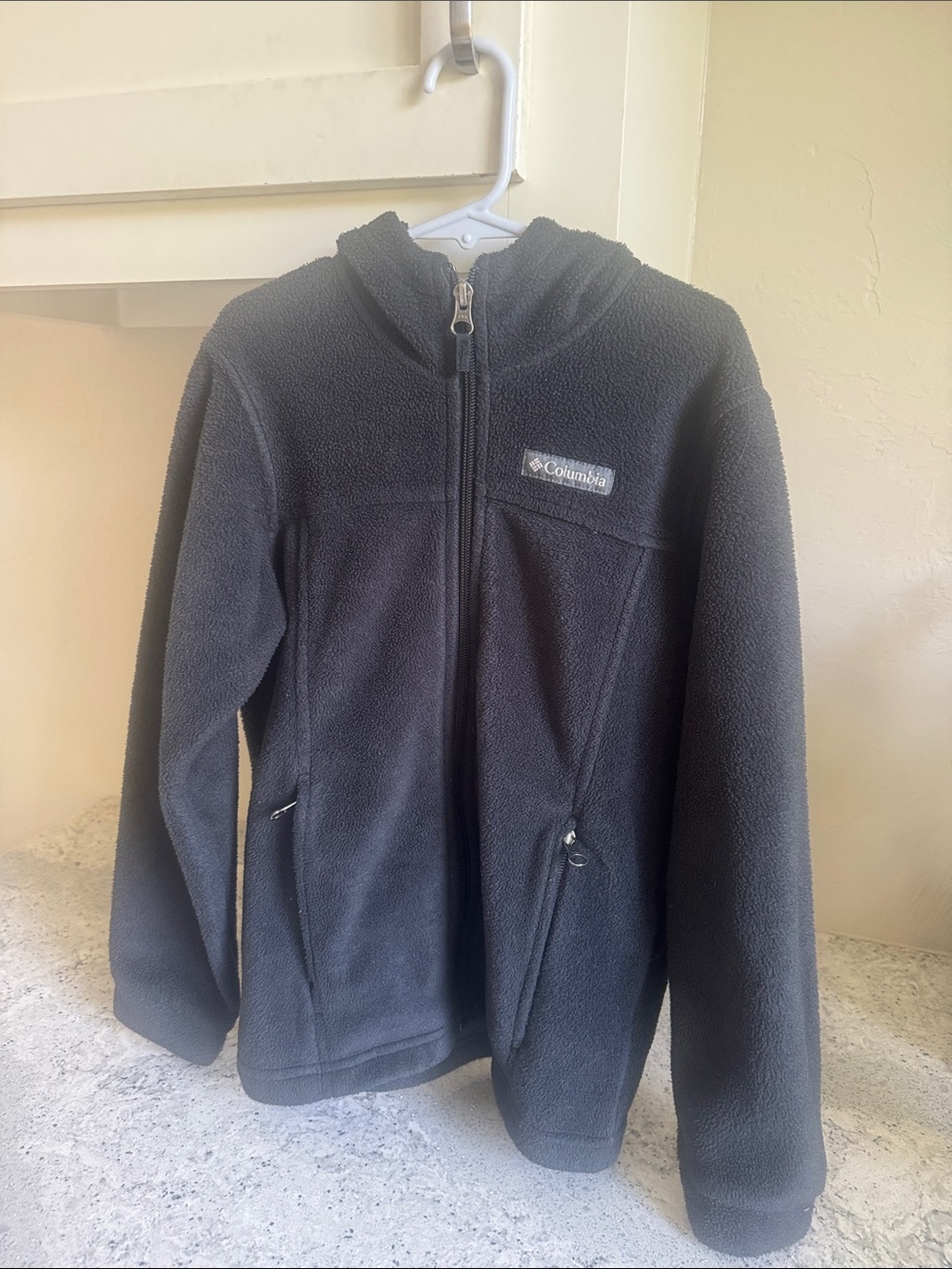 Columbia Kids Black Fleece Zip Hoodie with Hood